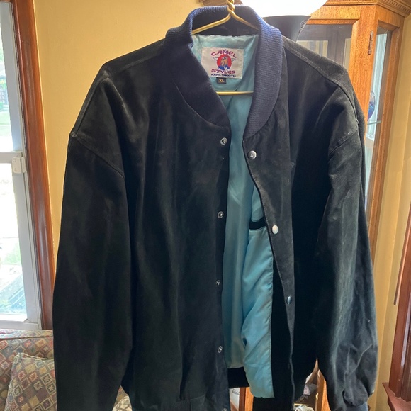 Men’s Suede Leather Jacket courtesy of Joe Camel